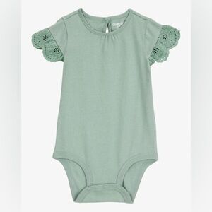 OshKosh B'gosh Green Baby Tank Onesie Bodysuit 9m